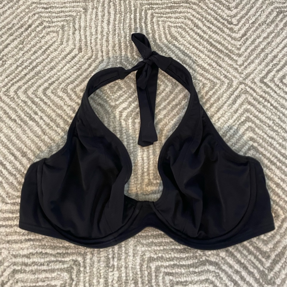 Sunsets Muse Halter Bikini Top Black - Picture 3 of 6